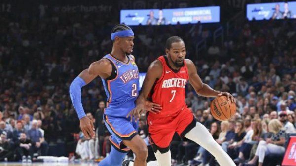 九鼎 NBA揭幕战：杜兰特首秀搞砸，三巨头空砍80+24+15！火箭双加时惜败雷霆